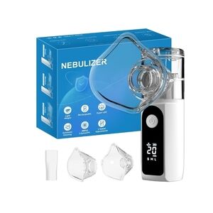 Portable Nebulizer for Adults and Kids - Smart LED Display 3 Modes & Auto-Clean